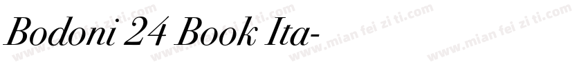 Bodoni 24 Book Ita字体转换